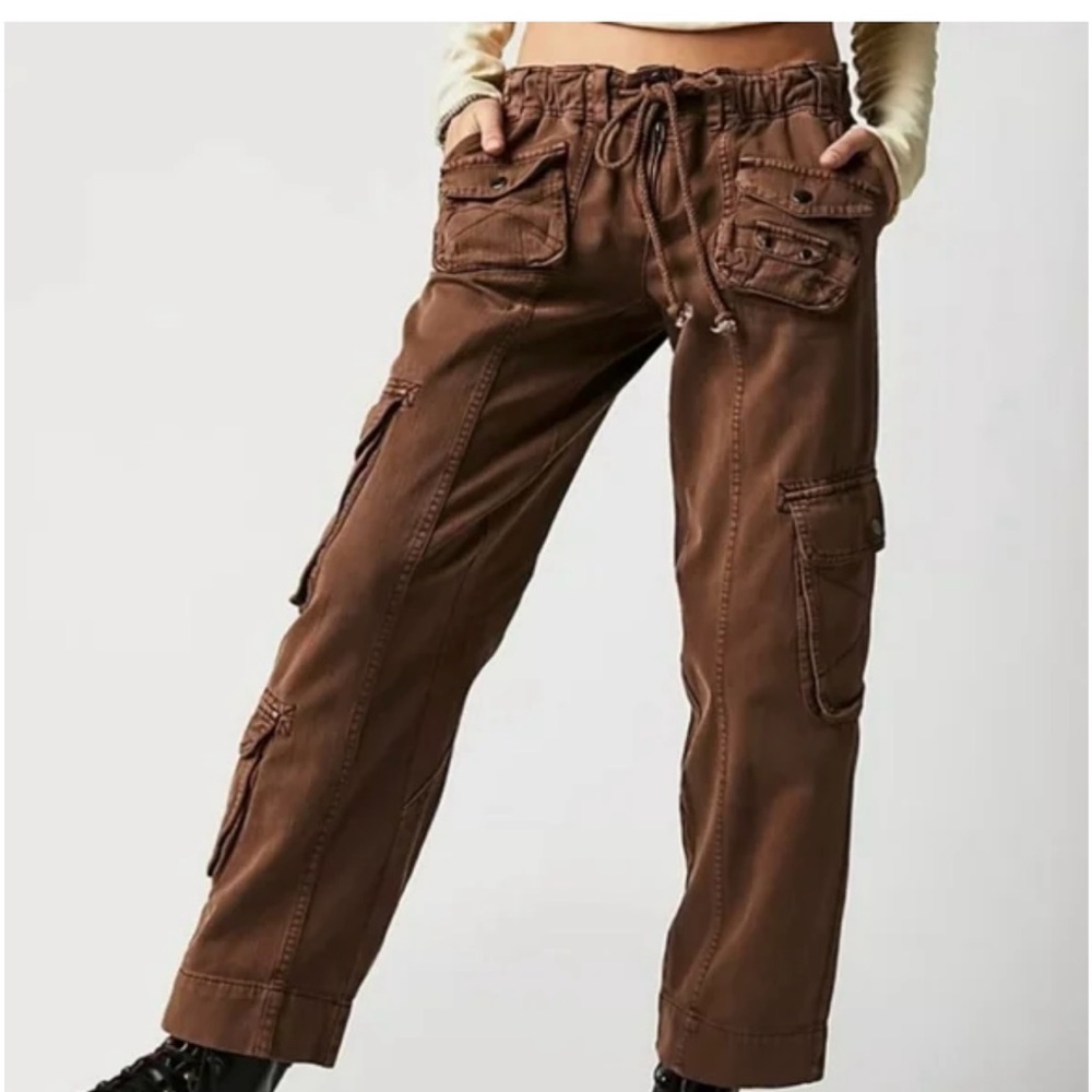 Free People Brown Wide Leg Pants NEVER WORN WITH TAGS